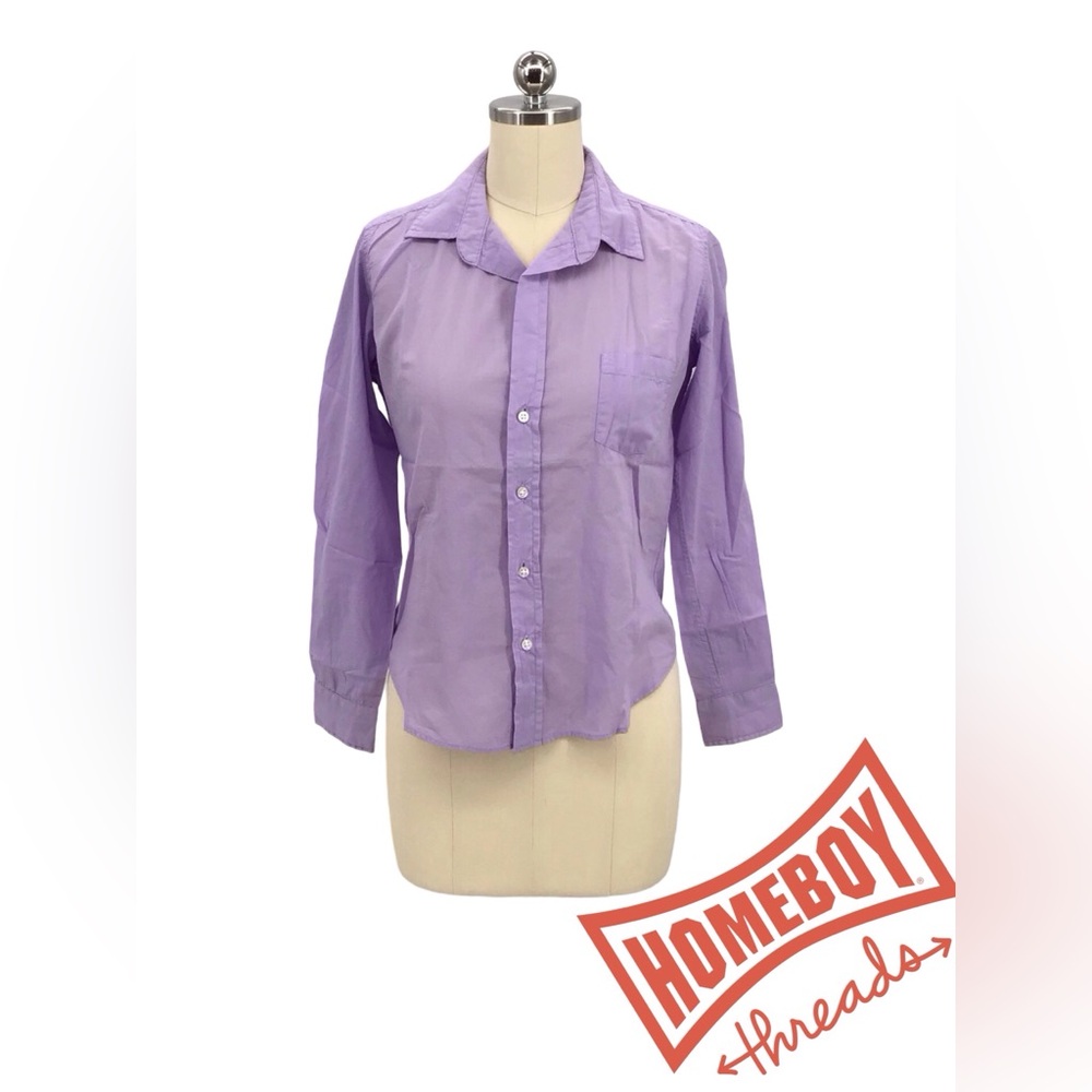 Frank & Eileen Purple Button-Up Shirt size XS